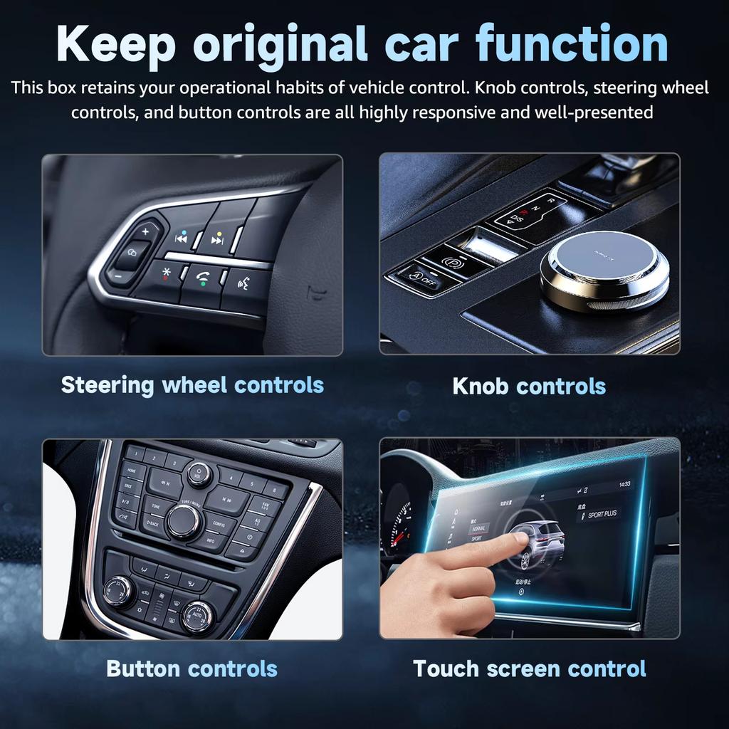 New 2-In-1 Wired To Wireless Android Auto Car Ai Wireless Adapter Plug and Play Second Link for Toyota Bmw Honda Mitsubishi