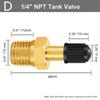 Anti-Corrosion Air Compressor Tanks Fill Valve Brass Automobile Tire Valve Core Tire Copper Valve