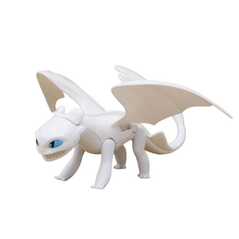 Как приручить дракона Фигурки: Ночная Фурия (Беззубый) и Лайт Фьюри - Подвижные пластиковые коллекционные фигурки для возраста 3+