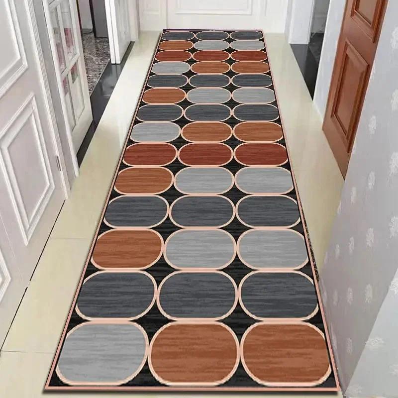 Длинный коридорный ковер в английском стиле, взлетно-посадочная полоса, домашний декор в вестибюле отеля, ковер, моющийся, вилла, лестница, напольный коврик, домашний декор