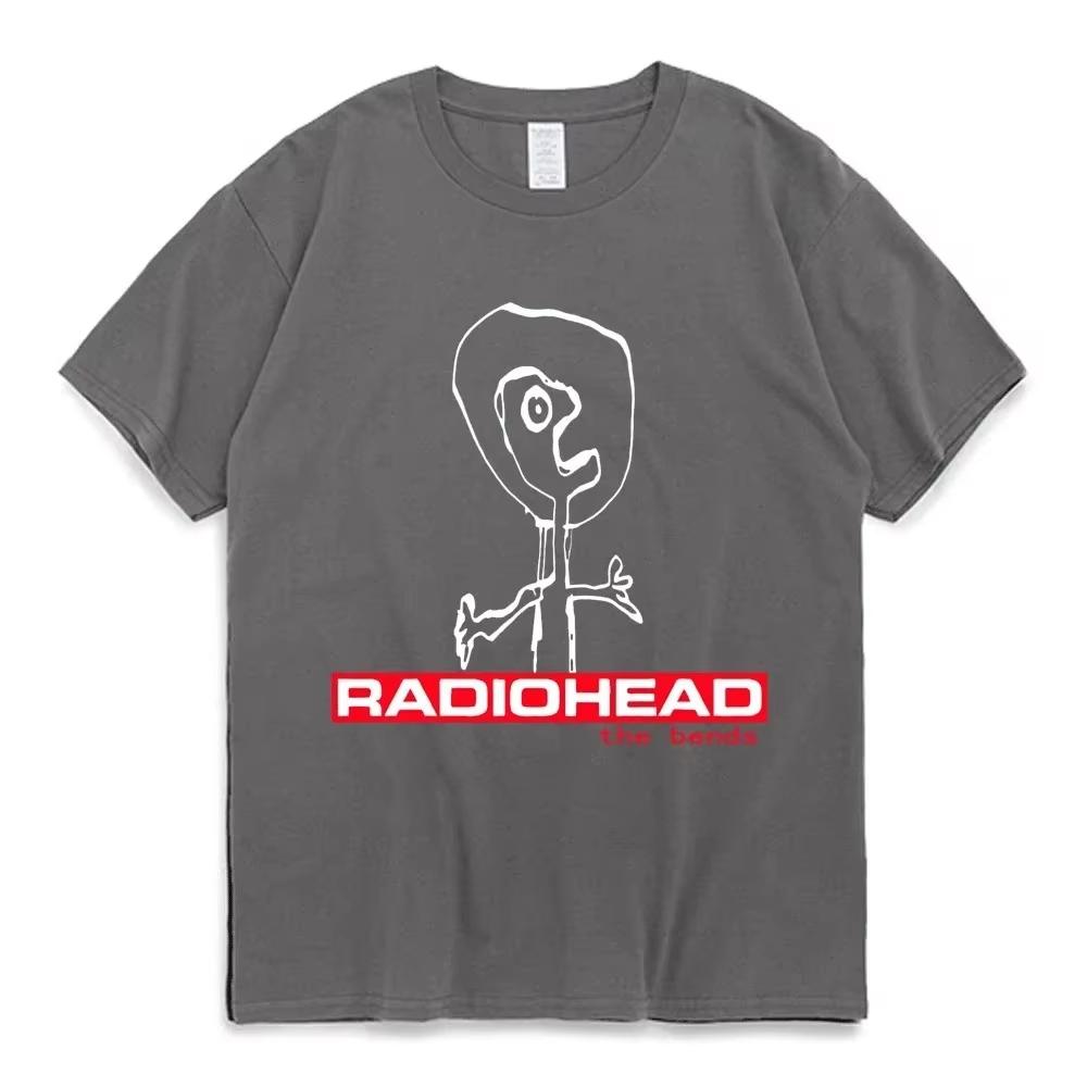 Летняя футболка Radiohead The Bends Мужская Женская Хлопковая Футболка Хип-Хоп С коротким рукавом Одежда Футболки Топы Подарок для фанатов