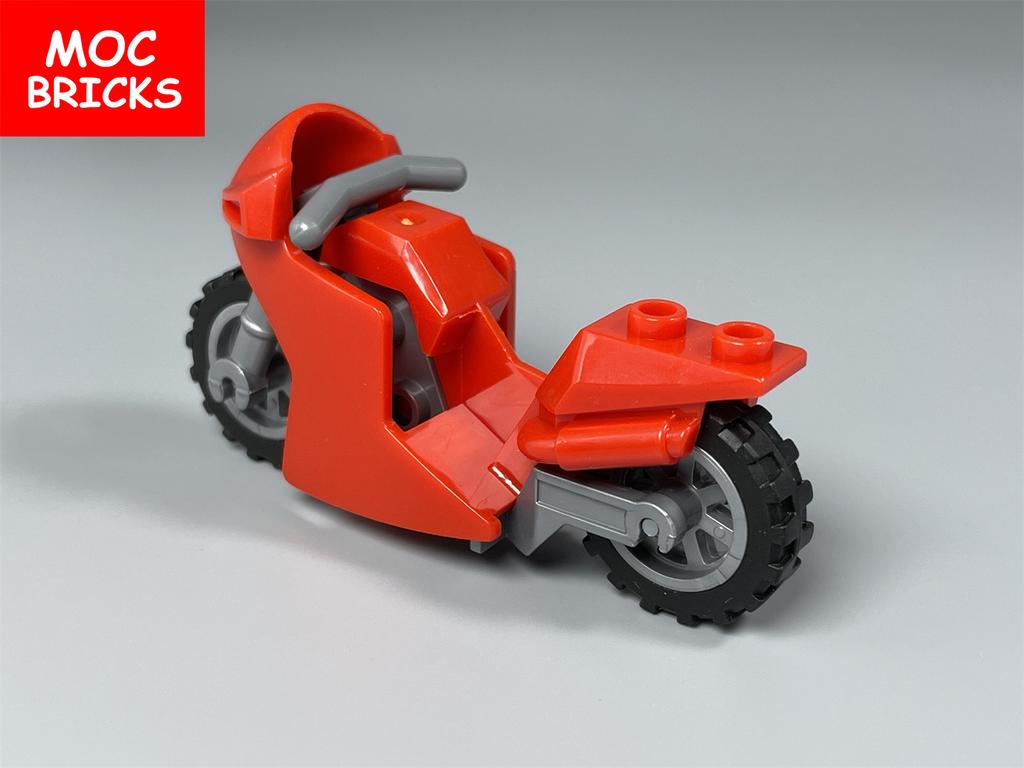 Нетоксичные кубики Moc Мотоцикл Мотоцикл Мотокросс Для фигурки 4 см 50860 DIY Образовательные Строительные блоки Игрушки Подарки для детей