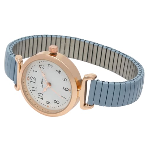 Fieldwork Women's Analog Watch with Metal Band and Bellows, Stainless Steel, 5 ATM Water Resistance, WP Nadi Blue, MKJ3015-3