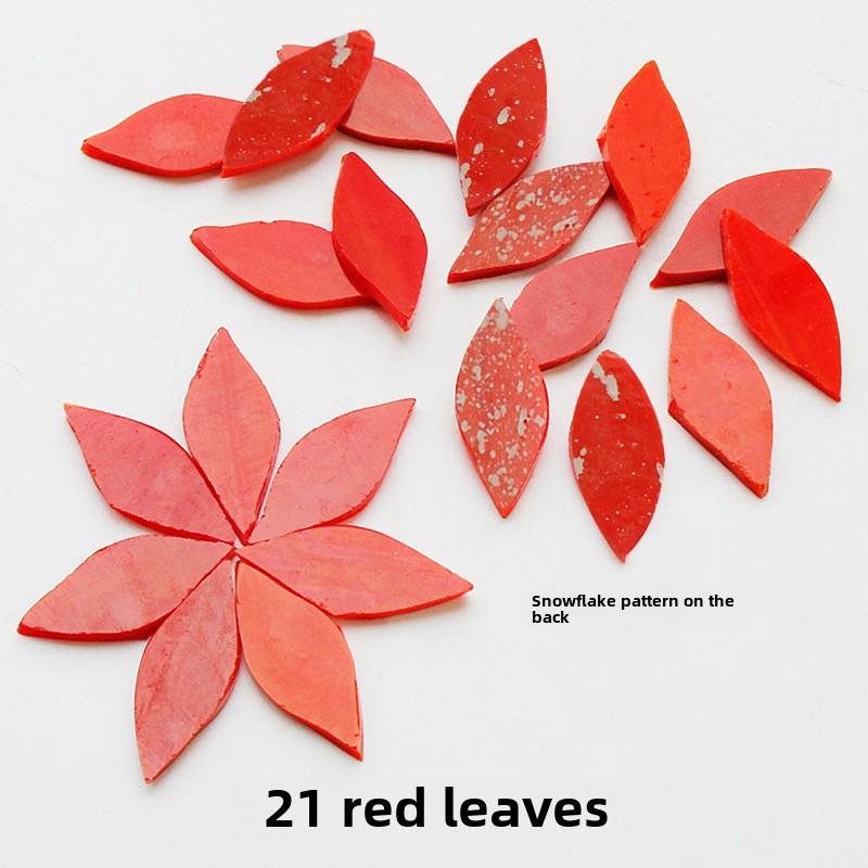 Смешанные цветные листовые слюдяные стеклянные мозаичные детали для украшения подсвечника своими руками