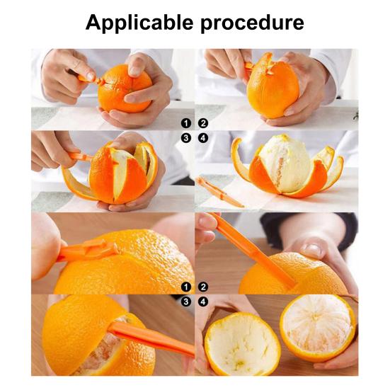 4 шт. Ручной апельсиновый нож, простой в использовании резак для цитрусовых, простая нарезка фруктов, приспособление для удаления лимонной цедры, кухонные гаджеты