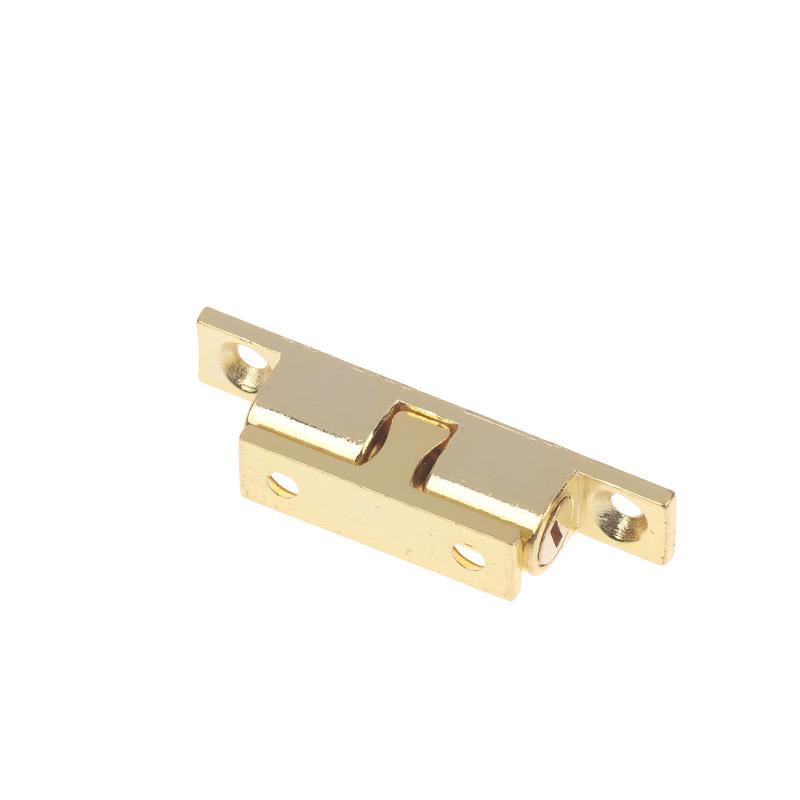 1PCS Adjustable Latch Furniture Door Ball Latch Brass Double Roller Spring Ball Catch Latches Cabinet Closet Door Tension Latch