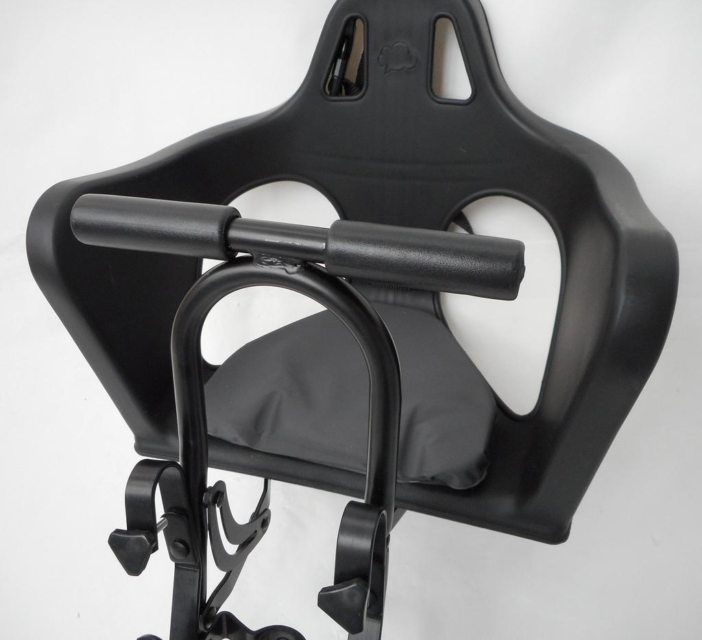 Детское велосипедное сиденье для младенца, детское сиденье для передней велосипедной пластиковой стойки DX, черное 47291