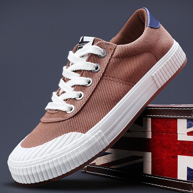 Новая весенняя мужская обувь, модная обувь, мужская парусиновая обувь, корейская универсальная модная повседневная обувь, дышащая удобная обувь