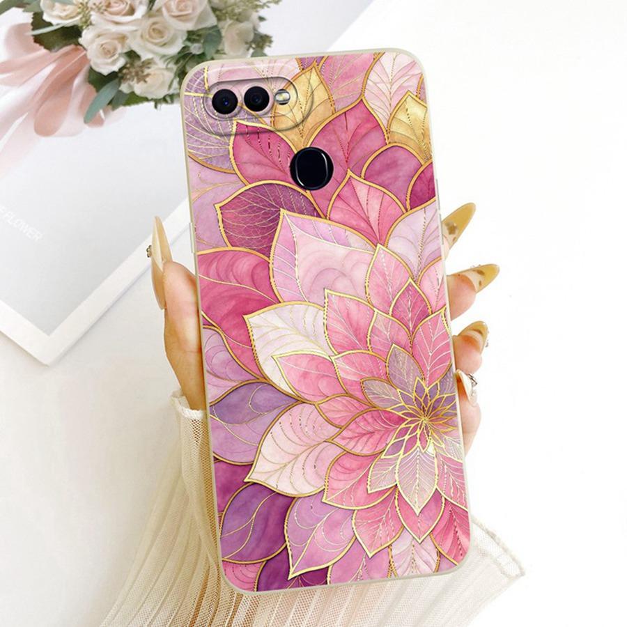 Чехол для OPPO F9 F 9 Pro CPH1825 Мягкий силиконовый чехол Милый цветок Вишня Чехол для телефона Для OppoF9 F 9Pro CPH1823 Coque Funda