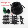 10m Irrigation System Set 4/7mm Tube Garden Fog Nozzles Misting Cooling Automatic Watering Hose Spray Head Tee Connector