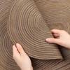1/4/6PCS 35x50cm Big Oval Braided Placemats Brown Table Place Mats for Round Dining Tables Place Mat Christmas Gift Table Mats