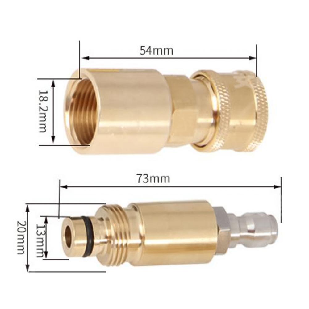 Pressure Washer Connector High Pressure Connector Efficient Water Flow High Pressure Resistance For Karcher Pressure Washer