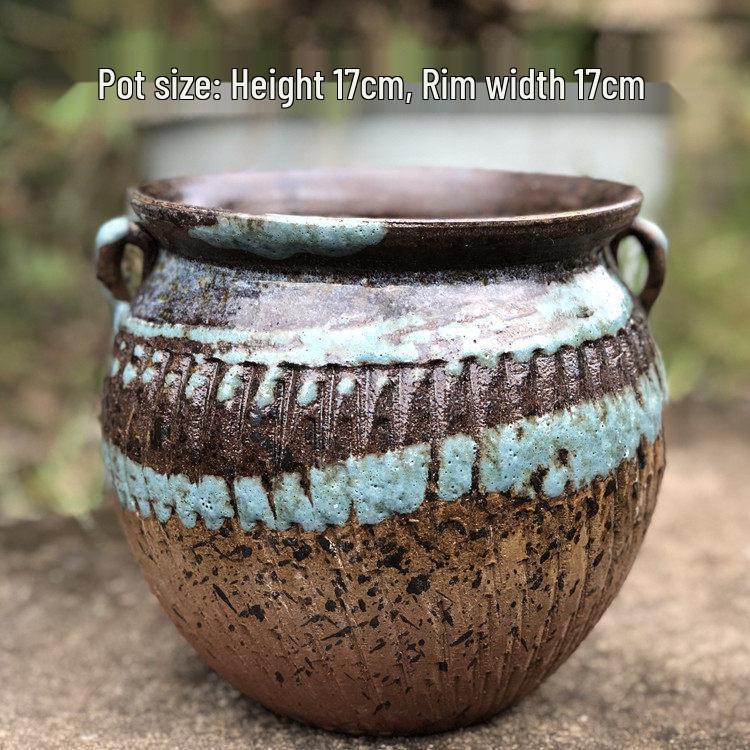 Специальное предложение: Высокий ретро-керамический цветочный горшок для суккулентов или зеленого редиса