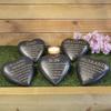 Thoughts Of You Graveside Dark Grey Heart Plaque - Son