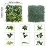 Artificial Plant Wall Panels 50x50 Cm Greenery Grass Wall Backdrop Decoration Faux Ivy Leaves Outdoor Privacy Fence Covering