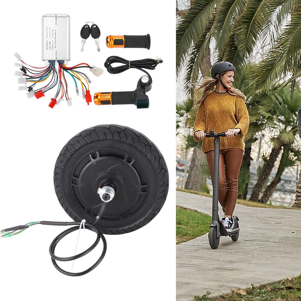 Бесщеточный мотор-концентратор колеса 48 В, 350 Вт, комплект для переоборудования 8-дюймового электрического скутера