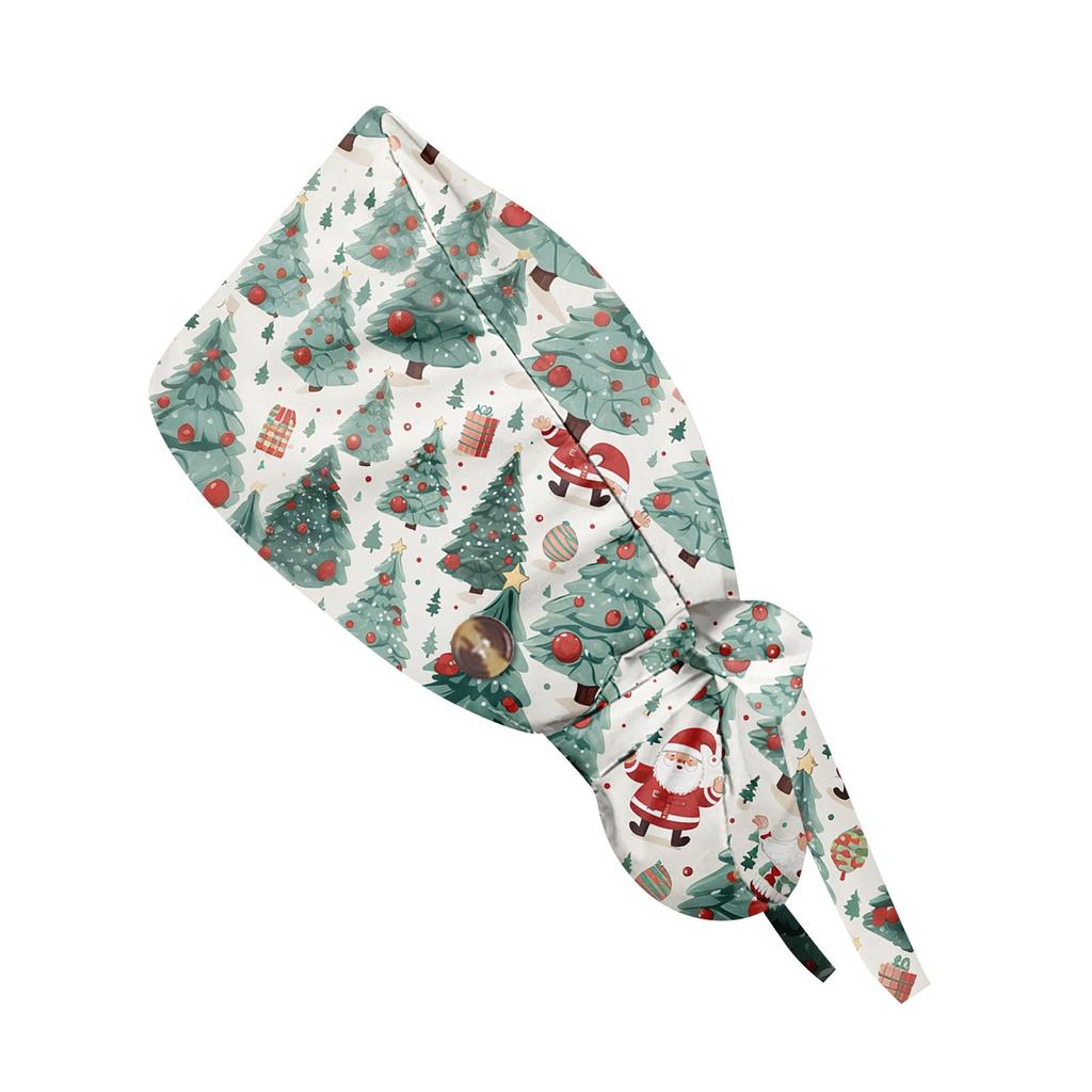 Модная рождественская рабочая кепка с принтом, повседневная женская кепка с хвостиком, кепка с повязкой, кепка Baotou