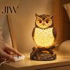 Не слепящий теплый свет для чтения 3D светодиодный ночник с животными, статуэтка-лампа из смолы в виде дельфина, совы, льва, USB-декор для стола, спальни, свечение