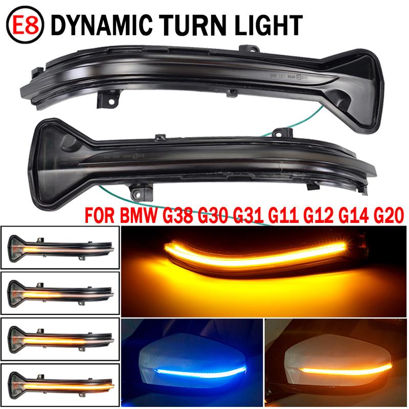 Для BMW 3 5 6 7 8 серии G20 G30 G31 G32 G11 G12 G14 G15 M5 F90 индикатор бокового зеркала автомобиля светодиодный динамический указатель поворота мигалка