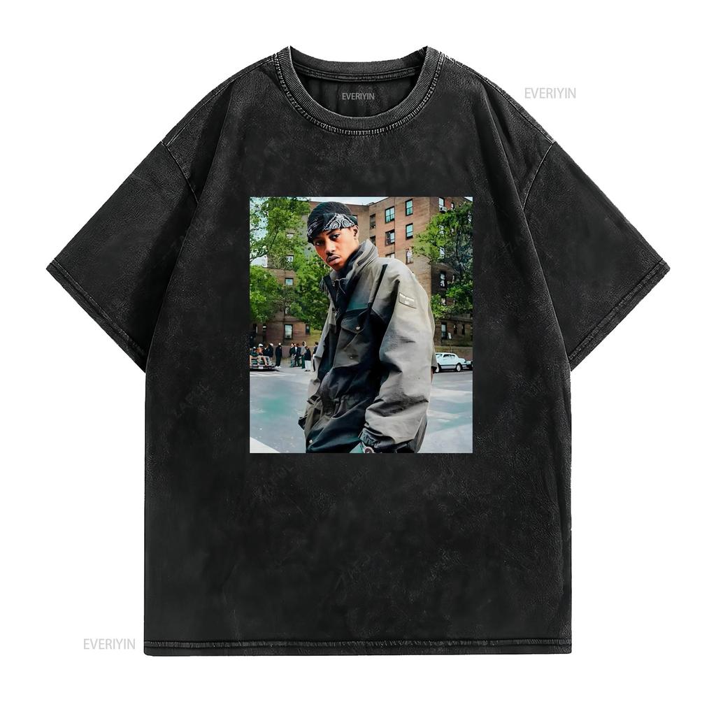Футболка NAS rap tee 90-х хип-хоп Размер S 5XL Хлопок винтаж Стирка Повседневный уличный стиль Слегка дышащий Топ для повседневной носки