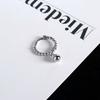 Simple Temperament Beads Korean Copper Fashion Jewelry Stud Earrings Ear Buckle Hoop Earrings