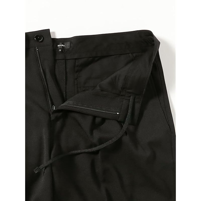 [Beams] Pants 2 Pleats Wide Slacks Men's BLACK L 11230581120