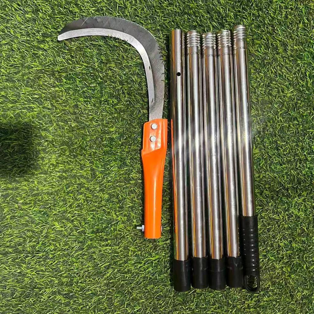 Многофункциональный набор ножей для обрезки высоких деревьев: Серп из марганцевой стали и лист ивы для веток и водных растений