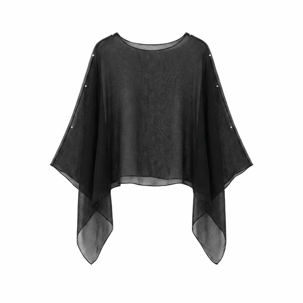 Thin Sun Protection Shawl Chiffon Trendy Scarf Versatile Air-conditioned Sweater  Women's Wear