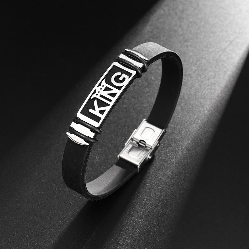 Готический титановый стальной браслет-манжета с застежкой для мужчин и женщин, крутые украшения для рук, простой черный браслет, праздничный подарок, аксессуары для браслета