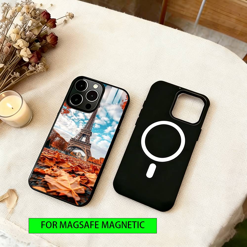 La Tour Eiffel Phone Case For iPhone17,16,15,14,13,12,11 Plus,Pro Magnetic with Magsafe Wireless Charging