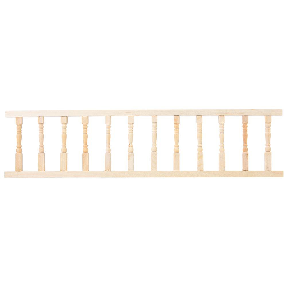 Мини-имитация деревянной мебели для перил на 1 человека:12 Аксессуаров для кукольного домика