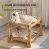 Double-Layer Scratching Post: Durable and Lint-Free; Bunk-Style Sisal Cat Bed Resistant to Scratching