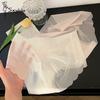 Summer Ice Silk Seamless Thin Mid-waist Ultra-thin Large Size Underwear Breathable Hip-covering Quick-drying Briefs