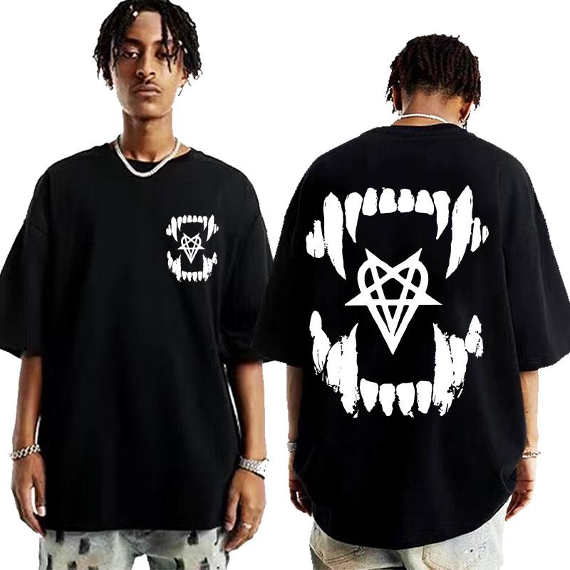 Ограниченный Раппер Playboi Carti Opium Графическая Футболка Мужская Хип-Хоп Панк Модная Футболка Винтажная Оверсайз С Коротким Рукавом Футболки Топы