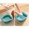 Collapsible Foot Bath Basin for Soaking Fee  Plastic Bucket with Handles and Massage Acupoint Multifunction Collapsible Feeting
