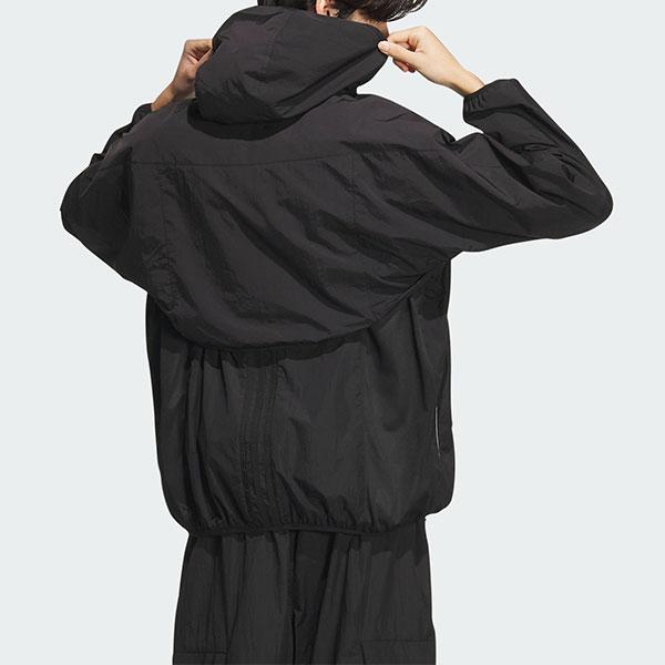 Adidas Future Style Woven Jacket Solid Color Sports Casual Jacket Men Jacket Black JI9870