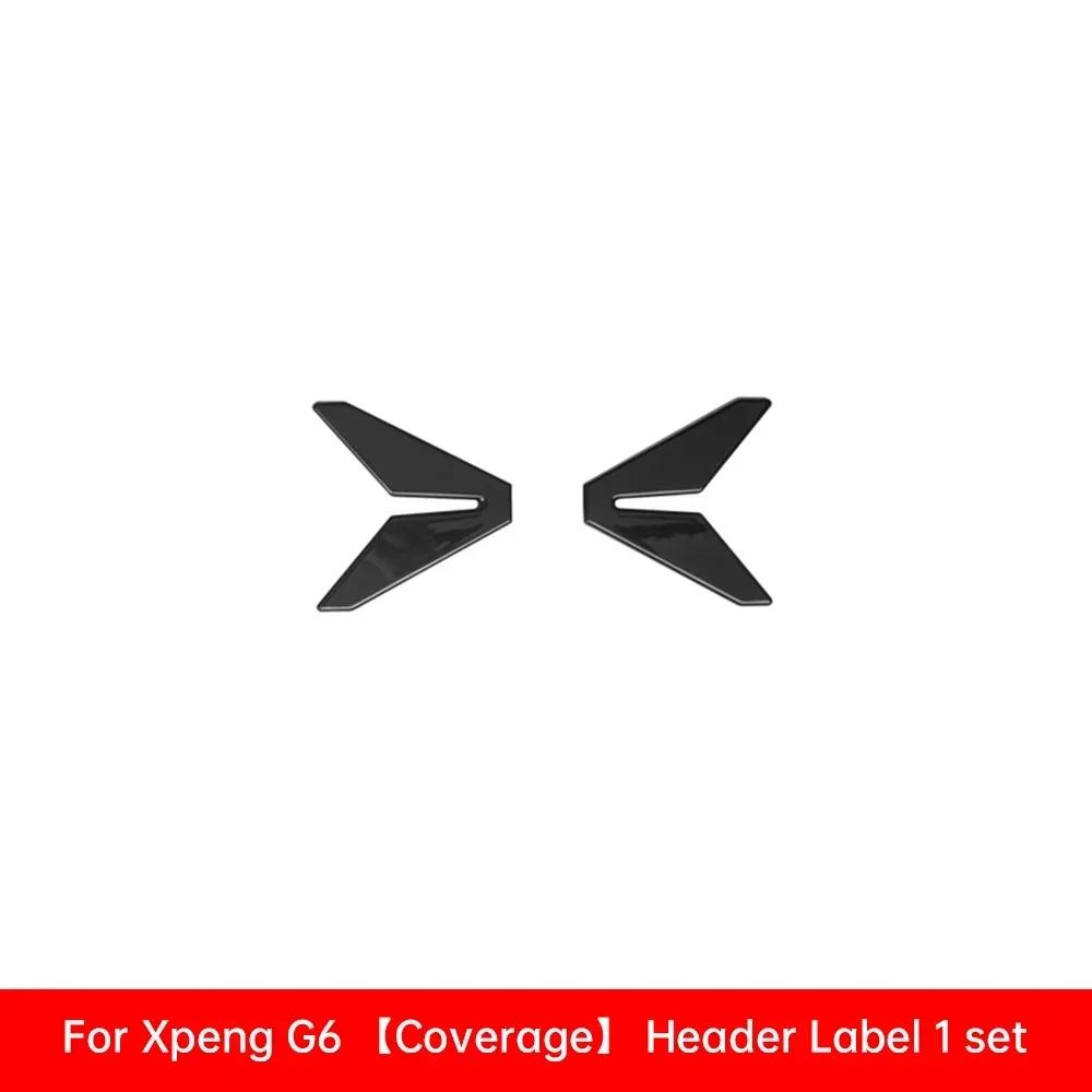Для автомобиля Xpeng G6 Черный значок Xiaopeng G6 2026 2026 2026 2026 Черный передний задний значок Черненые аксессуары для модификации