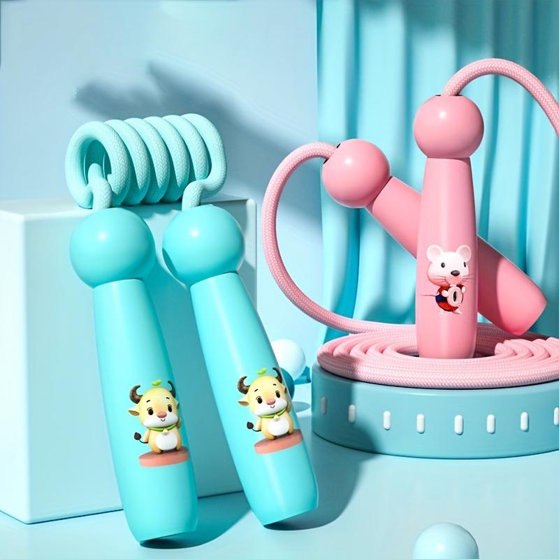 1 Piece Cartoon Skipping Rope for Kids – Non-Knotted, Durable Cotton, Adjustable Length for Elementary Students & Beginners