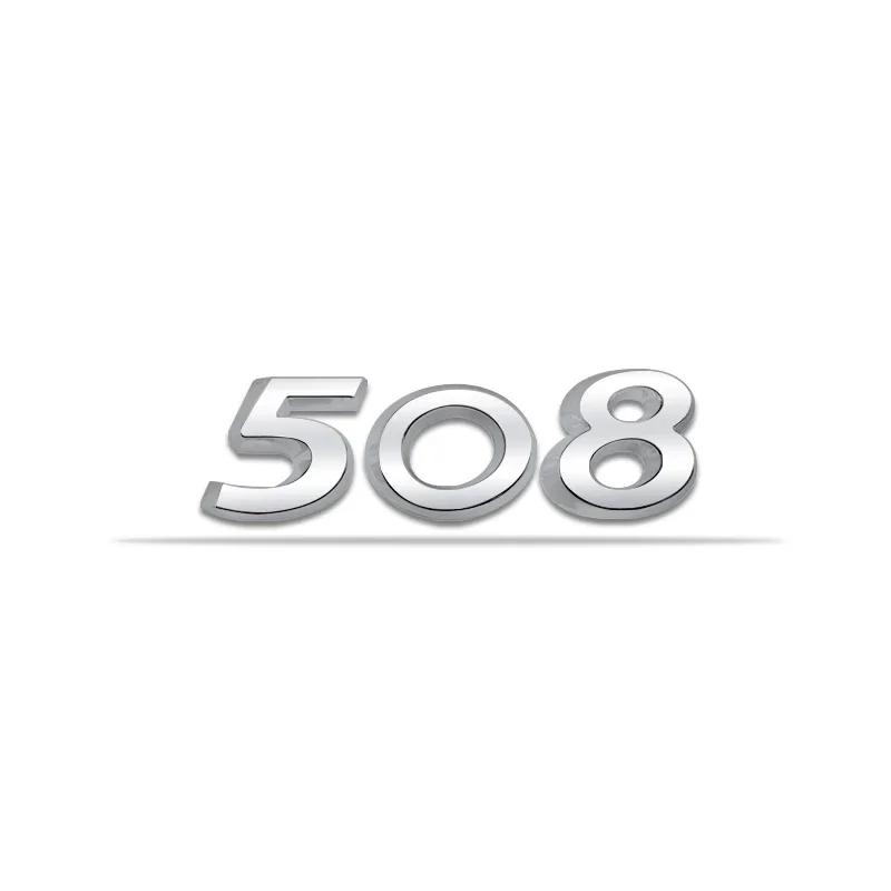 Car Rear Trunk Letters Emblem Sticker for Peugeot 206 207 208 301 307 308 Auto Body Side Badge Decal Exterior Accessories R2