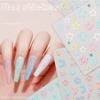 Soft Glue Embossed Nail Art Stickers Cute 5D Three-dimensional Star Cartoon Nail Stickers
