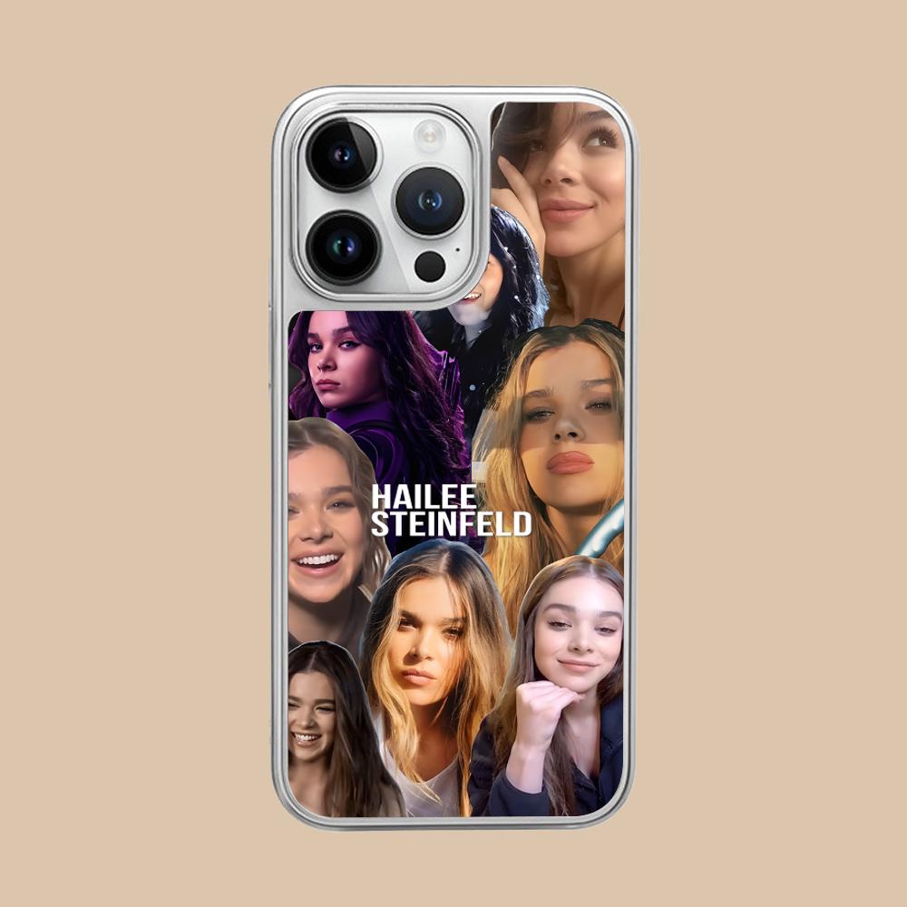 Hailee Steinfeld Silver Plating Mobile Phone Case for iPhone 17 16 15 14 13 12 11 Air Pro Max Plus Colorful Cover