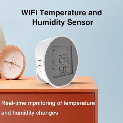 Датчик температуры и влажности Tuya WiFi, интеллектуальный гигротермограф с высоким и низким уровнем