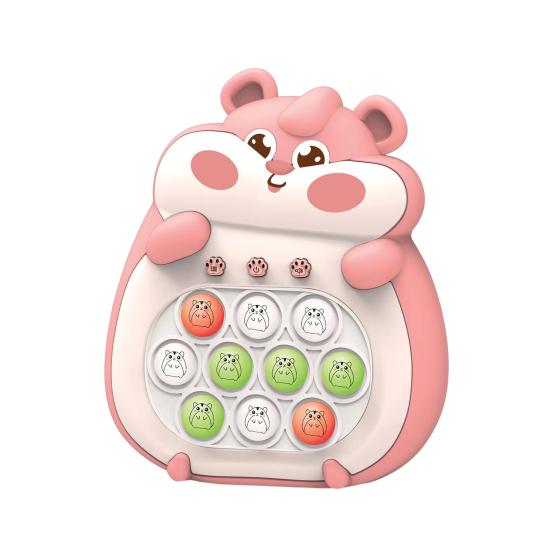 Игра «Нажми пузырь» с подсветкой для раннего обучения, портативное забавное средство для снятия стресса, быстрый удар с помощью толчка