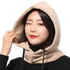 Double Padded Sweater Hat Winter Warm Ear Protection Hooded Bib Head Windshield