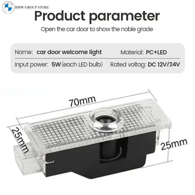 BMW GROUP 4Pcs Car LED HD Door Welcome Projector Laser Lamps For BMW E90 E60 E46 E93 F20 F21 F30 F31 F32 F33 F34 F15 F10 F01 F11