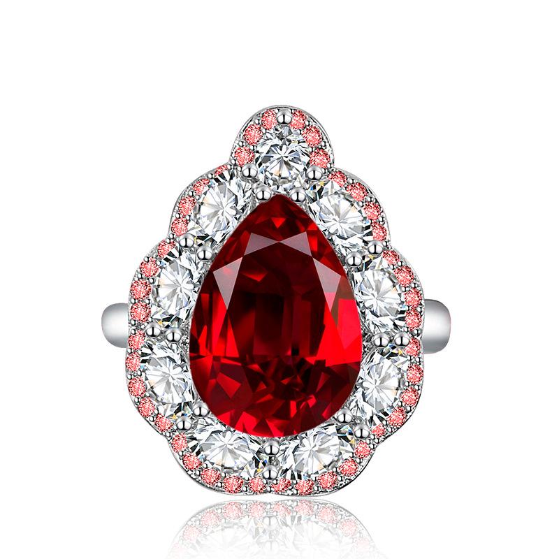 BELLA BOX Кольца изменяемого размера в форме капли для женщин, циркон, помолвка, изысканные ювелирные изделия, подарок