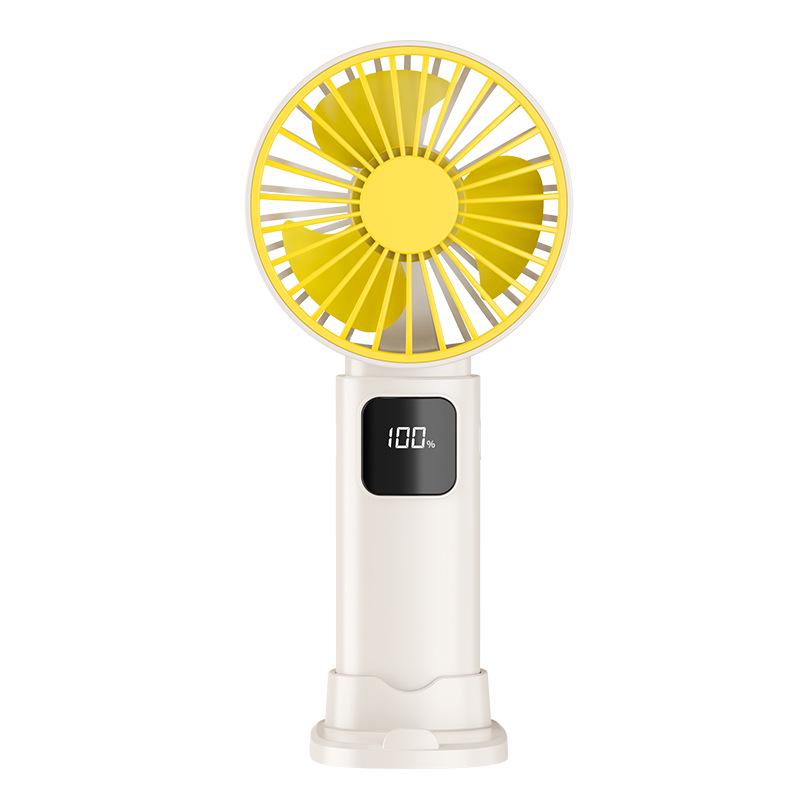 Portable USB-Charged Handheld Fan with 100-Speed Stepless Control and Strong Wind Power