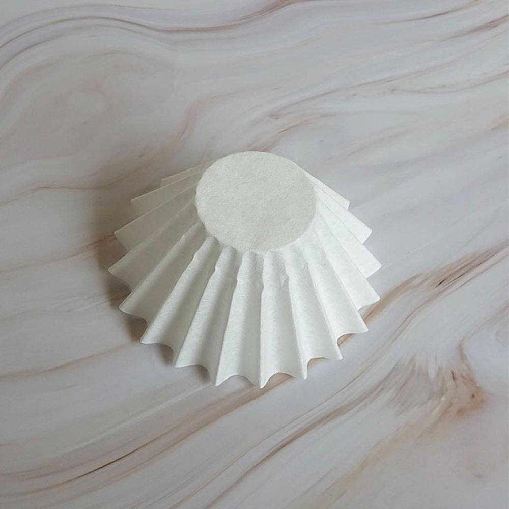 100 Pcs Durable 185mm Coffee Filter Paper Round Shape Flat Bottom Disposable Coffee Strainer Paper Filter Home Use