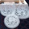 Hollow-out Lace Embroidery Flower Heat Resistant Slip-resistant Dining Table Decorations Accessories ARI
