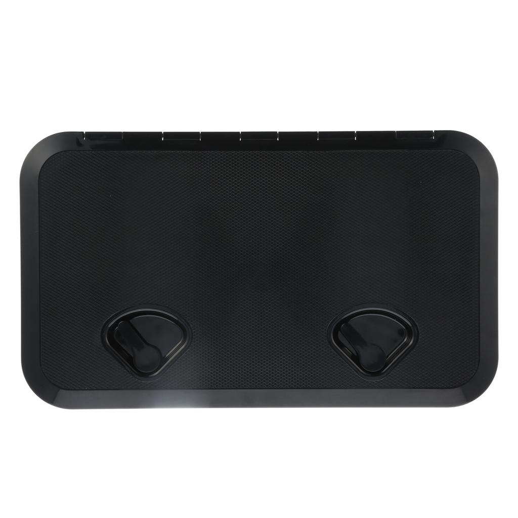 Deck Access Hatch Inspection Cover Ultraviolet Resistant with Lock for Marine Boat Black 24x14in
